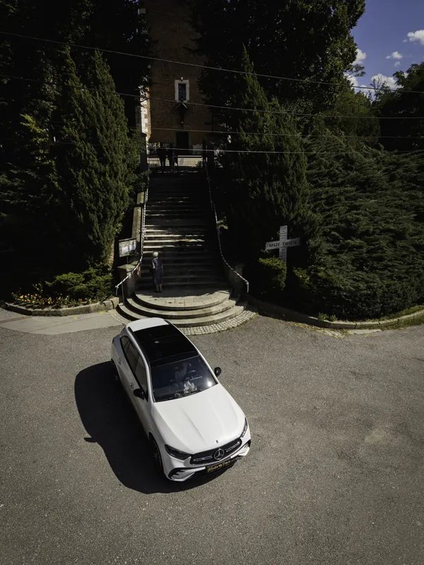 Mercedes GLC z lotu ptaka
